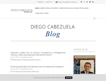 Tablet Screenshot of diegocabezuela.com